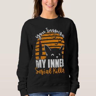 Camiseta Você Inspira Meu Assassino Serial Interior Gato de