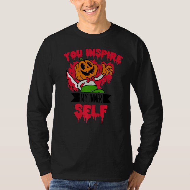 Camiseta Você Inspire Meu Jack O Lanterna de Halloween Inte (Frente)