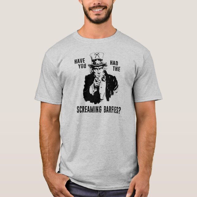 Camiseta Você Já Teve a Subida de Gelo Screaming Barfies (Frente)