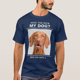 Camiseta "Você já viu meu cachorro", citação com fotos pers