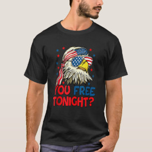 Camiseta Você Liberta Esta Noite A Águia Bald Mullet Americ