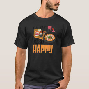 Camiseta Você Maki Miso Happy Sushi Comida 2