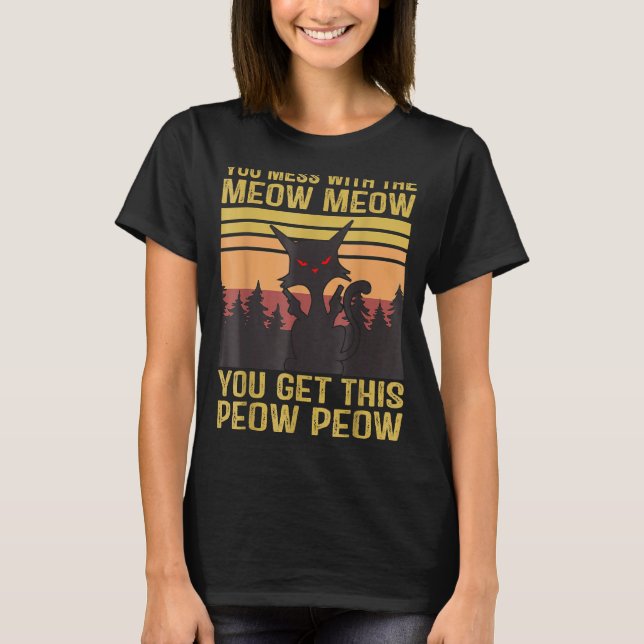 Camiseta Você Mama Com O Moinho Que Você Pega Esse Gato De  (Frente)