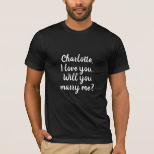 Camiseta Você me Casado a proposta de casamento personaliza