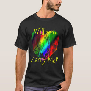 Camiseta Você me Casado LGBTQ Heart Gay Lov?