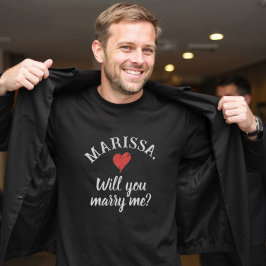 Camiseta Você me Casado Proposta de Nome Personalizado
