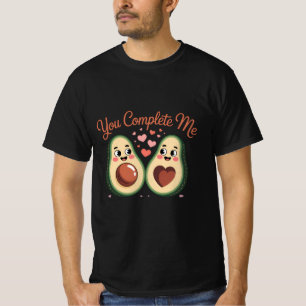 Camiseta Você Me Completa - Amor de Abacate Fofo