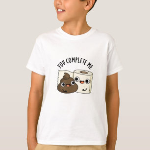 Camiseta Você Me Completou Engraçado Papel De Banheiro