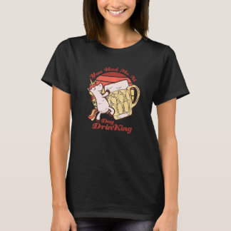 Camiseta Você Me Conquistou Bebendo Cerveja de Unicórnio Am