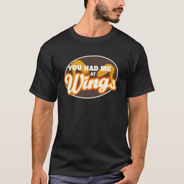Camiseta Você Me Conquistou Com Asas  Asas De Frango (Frente)