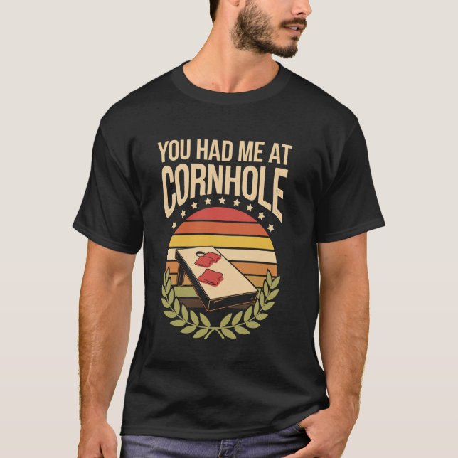 Camiseta Você Me Conquistou Com Cornhole (Frente)