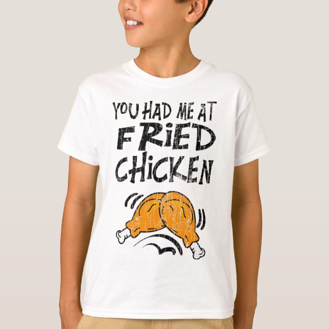 Camiseta Você Me Conquistou Com Frango Frito Comedor Divert (Frente)