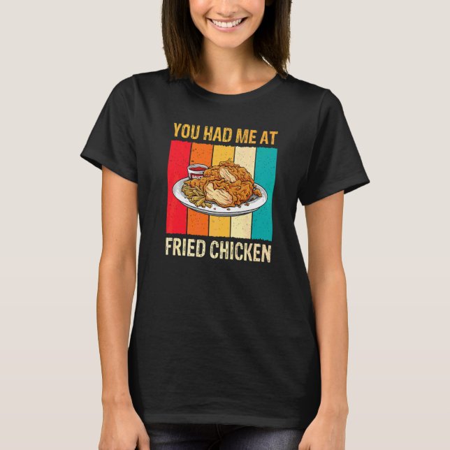 Camiseta Você Me Conquistou Com Frango Frito Galinhas  Meni (Frente)