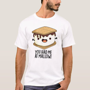 Camiseta Você Me Conquistou Com Marshmallow Piada Divertida