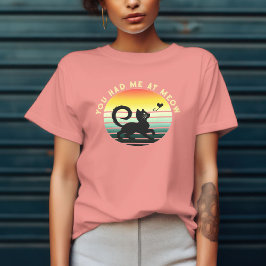 Camiseta Você Me Conquistou Com Miado Gato Fofo 