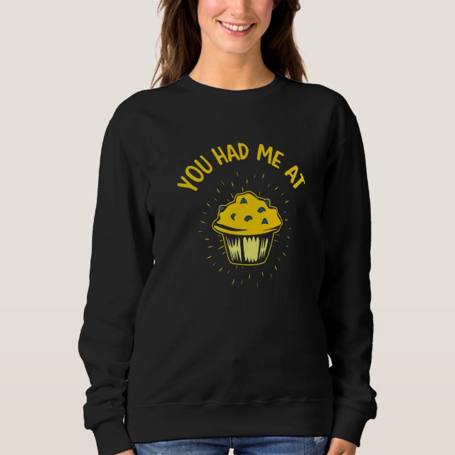 Camiseta Você Me Conquistou com Muffins de Mirtilo  Mirtilo (Frente)