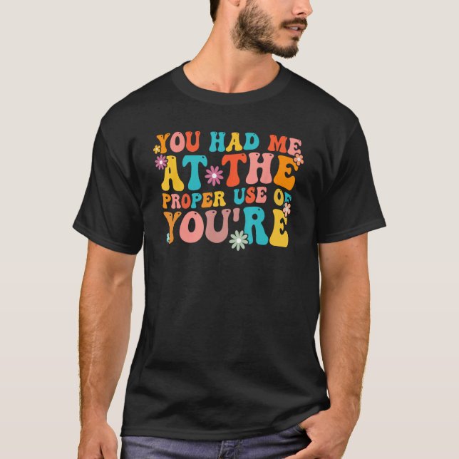 Camiseta Você Me Conquistou Com O Uso Correto Da Sua Gramát (Frente)