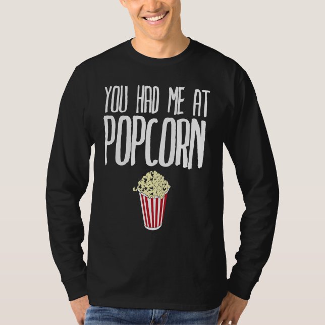 Camiseta Você me conquistou em Pipoca  Pipoca (Frente)