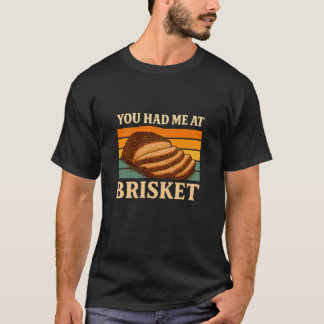 Camiseta Você Me Conquistou no Brisket Retro Pôr do Sol Chu