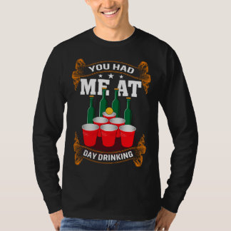 Camiseta Você Me Conquistou no Dia de Bebedeira Homens Mulh