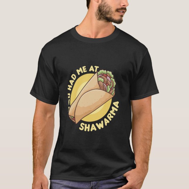 Camiseta Você Me Conquistou No Shawarma - Amante de Shawarm (Frente)