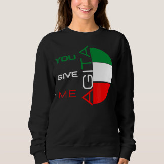 Camiseta Você Me Dá Agita Humor Citação Italiana 10