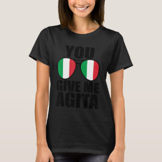 Camiseta Você Me Dá Agita Italia Dizendo Humor Italiano