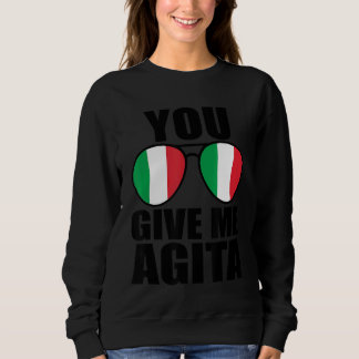 Camiseta Você Me Dá Agita Italia Dizendo Humor Italiano