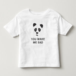 Camiseta Você me deixa triste. Triste panda.