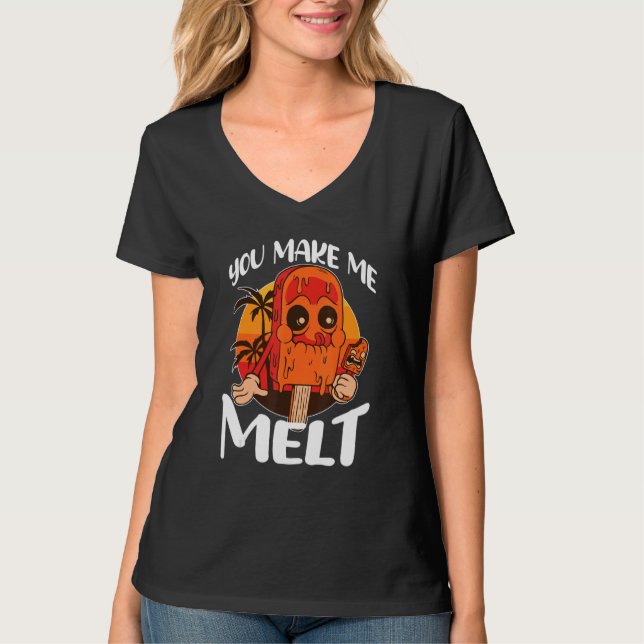 Camiseta Você Me Faz Derreter Picolé De Sorvete (Frente)