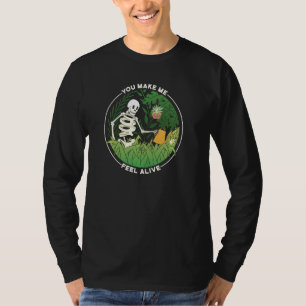 Camiseta Você Me Faz Sentir Viva Senhora De Planta De Jardi