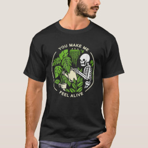 Camiseta Você Me Faz Sentir Vivo - O Crânio De Halloween En