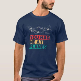 Camiseta Você me fez no AVIÃO, P-40 Vintage Airplane Divert