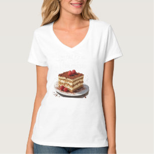 Camiseta Você me pegou em Tiramisu - Comida de Impressão di