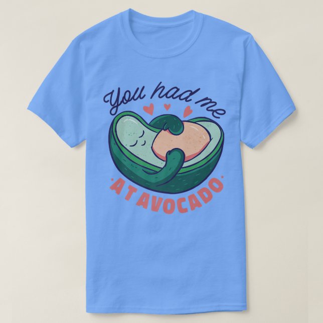Camiseta Você me pegou no abacate (Frente do Design)