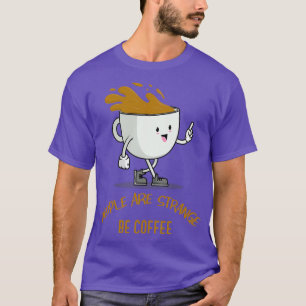 Camiseta Você me pegou no café amante do café Café Elemento