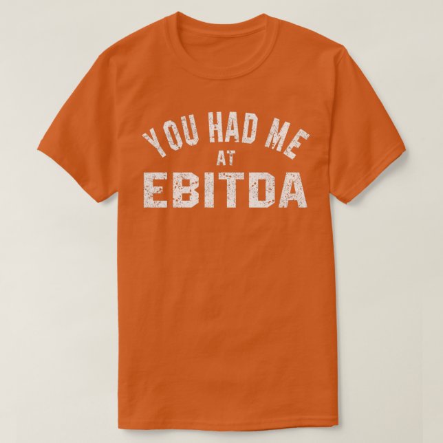 Camiseta Você me pegou no EBITDA 2 (Frente do Design)