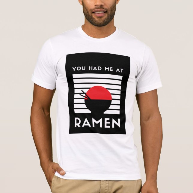 Camiseta Você me pegou no Ramen. (Frente)