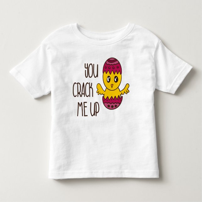 Camiseta Você Me Prende Com O Pintinho De Páscoa Engraçado (Frente)