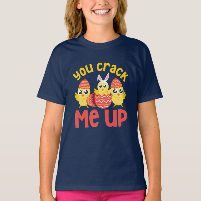 Camiseta Você Me Prende Pintinhos Páscoas (Frente)