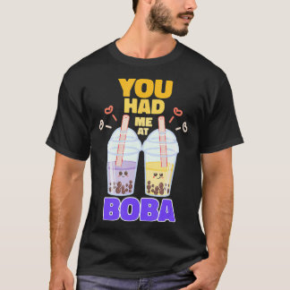 Camiseta Você Me Teve Em Boba Cute Bubble Tea