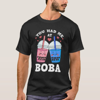 Camiseta Você Me Teve Na Boba Bubble milk Tea Tapioca Pearl