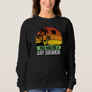 Camiseta Você Me Teve No Dia Bebendo Vintage Palm Tree Beac