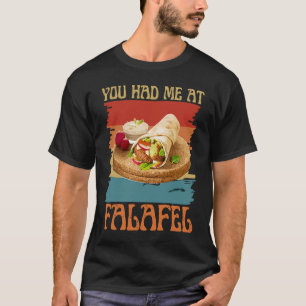 Camiseta Você Me Teve No Falafel Beans Árabe Cuisine Vegan