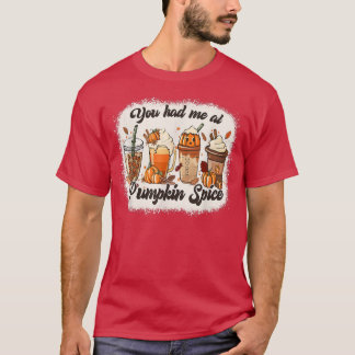 Camiseta Você Me Teve No Outono De Pumpkin Spice