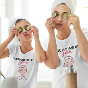 Camiseta Você Me Teve No Spa Black Pink Text Girl