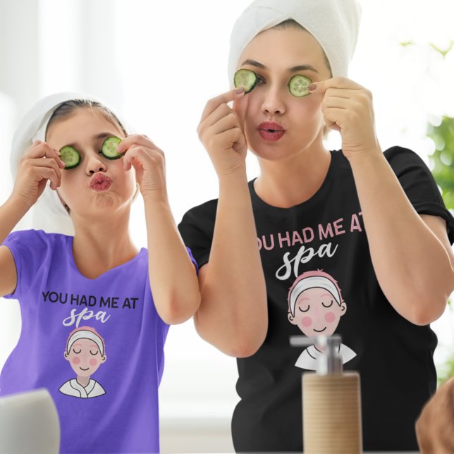 Camiseta Você Me Teve No Spa Black White (Criador carregado)