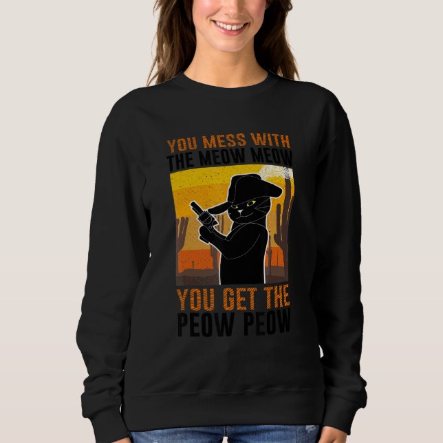 Camiseta Você Mora Com Medo Você Tem O Pew De Gato De Vaca (Frente)