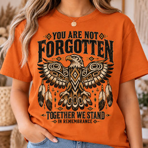 Camiseta Você Não É Esquecido Desenho de Lembrança de Águia