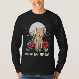 Camiseta Você Não É Meu Gato Introvertido Gato Antissocial